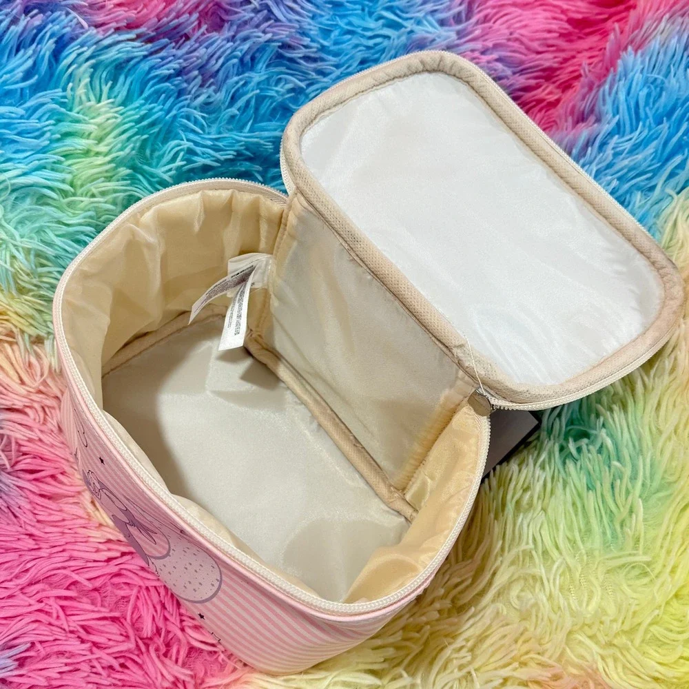 Primark Disney Makeup Bag Womens OS Pink NWT Thumper Moon Stars Striped Case